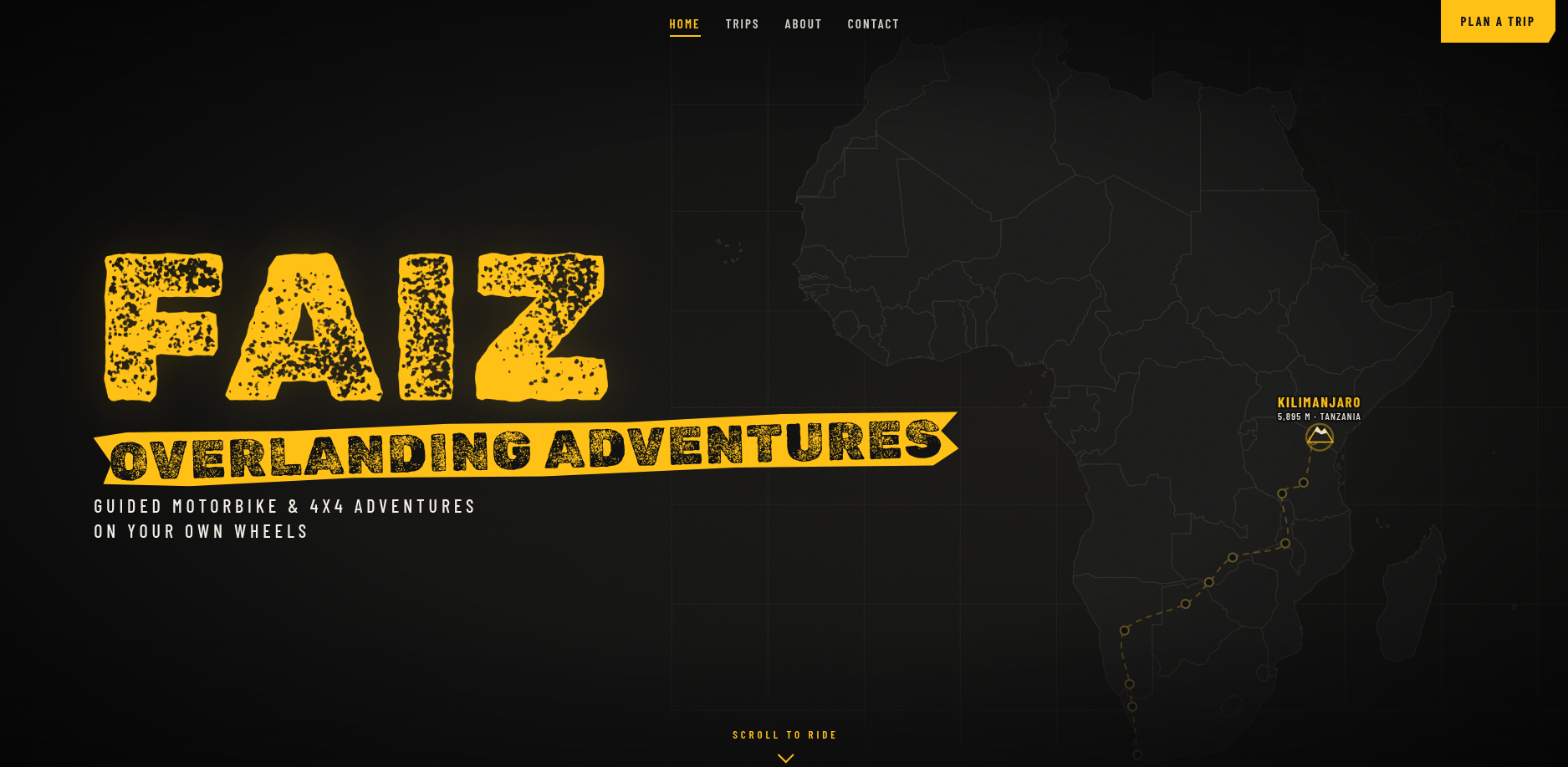 Faiz Overlanding Adventures website
